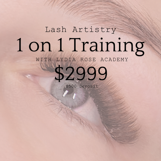 1 ON 1 - 2 Day Lash Artistry Certification Training - (DEPOSIT $500)